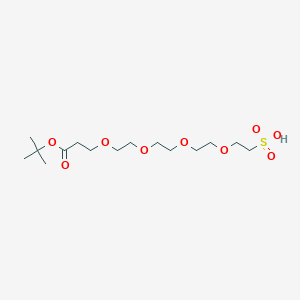 Chemical structure of Boc-PEG4-sulfonic acid