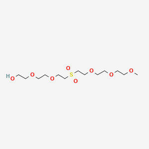 Chemical structure of m-PEG3-Sulfone-PEG3