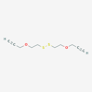 Chemical structure of Propargyl-PEG1-SS-PEG1-propargyl