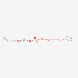 Chemical structure of Propargyl-PEG4-Sulfone-PEG4-Boc
