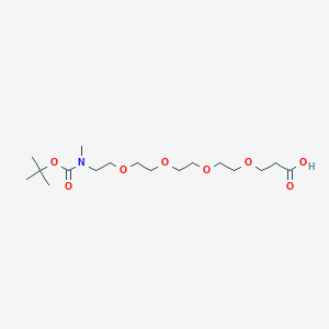 Chemical structure of N-Methyl-N-(t-Boc)-PEG4-acid