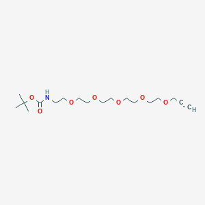Chemical structure of Boc-NH-PEG5-propargyl