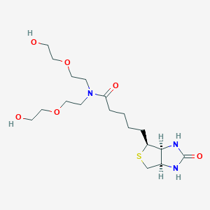 Chemical structure of N-(Biotin)-N-bis(PEG1-alcohol)