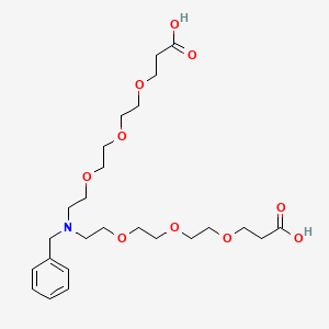 Chemical structure of N-Benzyl-N-bis(PEG3-acid)