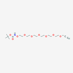 Chemical structure of t-Boc-aminooxy-PEG6-propargyl