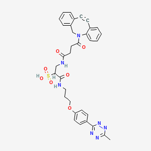 Chemical structure of Methyltetrazine-DBCO