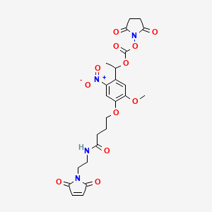 Chemical structure of PC Mal-NHS carbonate ester