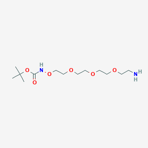 Chemical structure of Boc-Aminooxy-PEG3-C2-NH2