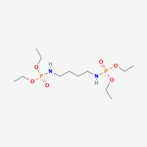 Chemical structure of Tetraethyl butane-?1,?4-?diylbis(phosphoramid?ate)