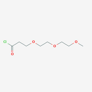 Chemical structure of m-PEG3-acid chloride