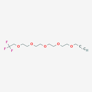 Chemical structure of 1,1,1-Trifluoroethyl-PEG4-propargyl
