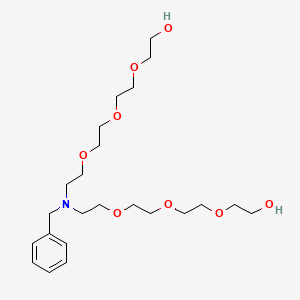 Chemical structure of N-Benzyl-N-bis-PEG4