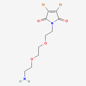 Chemical structure of 3,4-Dibromo-Mal-PEG2-amine