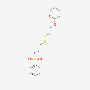 Chemical structure of THP-SS-PEG1-Tos