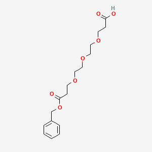 Chemical structure of Benzyloxy carbonyl-PEG3-acid