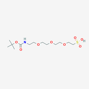 Chemical structure of Boc-NH-PEG3-sulfonic acid
