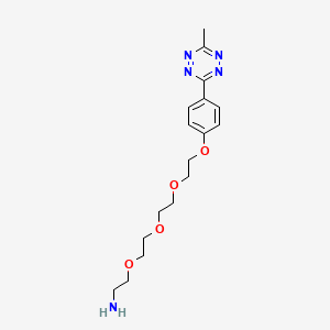 Chemical structure of Methyltetrazine-PEG4-amine