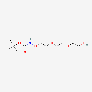 Chemical structure of t-Boc-Aminooxy-PEG3-alcohol