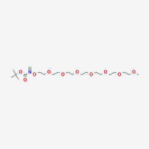 Chemical structure of t-Boc-Aminooxy-PEG7-methane