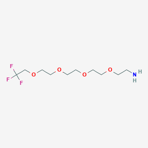 Chemical structure of 1,1,1-Trifluoroethyl-PEG4-amine