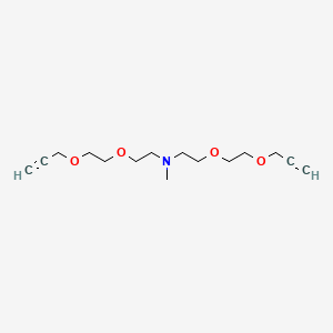 Chemical structure of N-Me-N-bis(PEG2-propargyl)