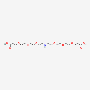 Chemical structure of Acid-apeg6-acid