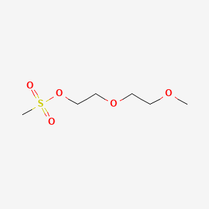Chemical structure of m-PEG2-Ms