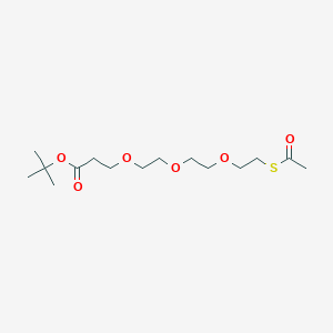 Chemical structure of S-acetyl-PEG3-Boc