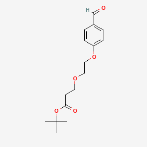 Chemical structure of Ald-Ph-PEG2-Boc