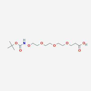 Chemical structure of Boc-Aminooxy-PEG3-acid