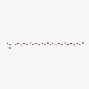 Chemical structure of S-Acetyl-PEG8-OH