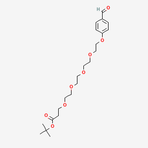 Chemical structure of Ald-Ph-PEG5-Boc
