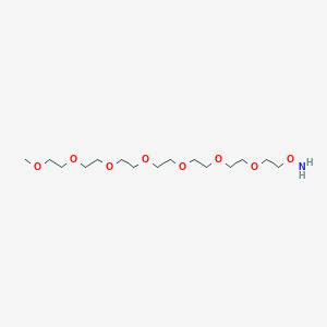 Chemical structure of Aminooxy-PEG7-methane