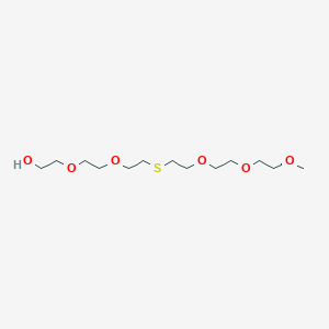 Chemical structure of m-PEG3-S-PEG2-OH