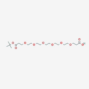 Chemical structure of Acid-PEG6-C2-Boc
