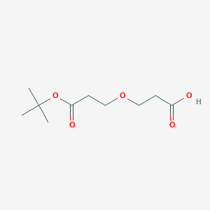 Chemical structure of Acid-PEG1-C2-Boc