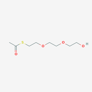 Chemical structure of S-acetyl-PEG3-alcohol