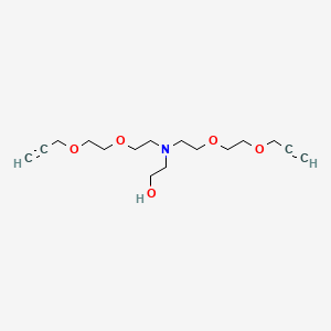 Chemical structure of Hydroxy-Amino-bis(PEG2-propargyl)