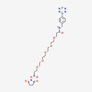 Chemical structure of Tetrazine-PEG5-NHS ester