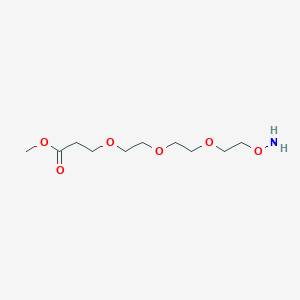 Chemical structure of Aminooxy-PEG3-methyl ester
