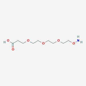 Chemical structure of Aminooxy-PEG3-acid