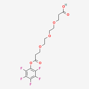 Chemical structure of Acid-PEG3-PFP ester