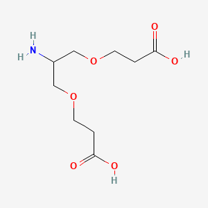 Chemical structure of 2-Amino-1,3-bis(carboxylethoxy)propane