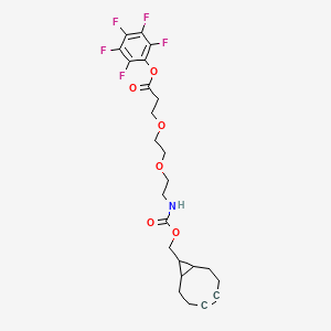 Chemical structure of endo-BCN-PEG2-PFP ester