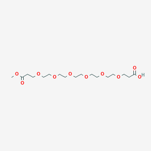 Chemical structure of Acid-PEG6-mono-methyl ester