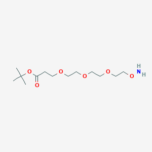 Chemical structure of Aminooxy-PEG3-C2-Boc