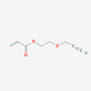 Chemical structure of Propargyl-PEG1-acrylate
