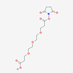 Chemical structure of Acid-PEG3-NHS ester