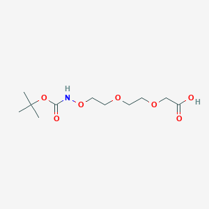 Chemical structure of Boc-Aminooxy-PEG2-CH2COOH