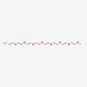 Chemical structure of m-PEG8-thiol